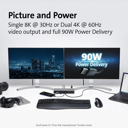 Kensington SD5700T 4-Port Thunderbolt 4 Dual 4K Docking Station