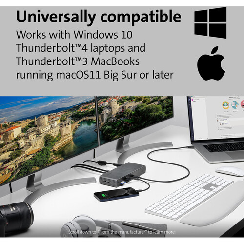 Kensington SD5700T 4-Port Thunderbolt 4 Dual 4K Docking Station