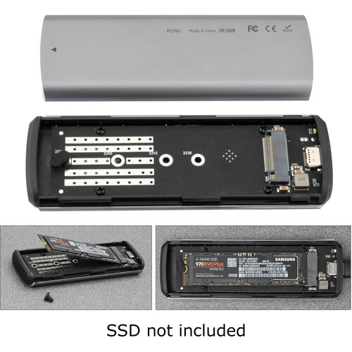 Xcellon USB 3.2 Gen 2 Type-C M.2 SSD Enclosure