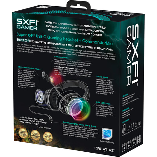 Creative Labs SXFI Gamer Wired Gaming Headset