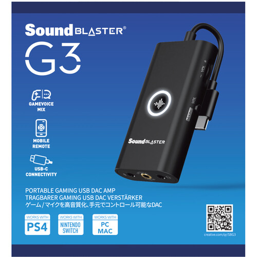 Creative Labs G3 Portable Gaming USB DAC Amp