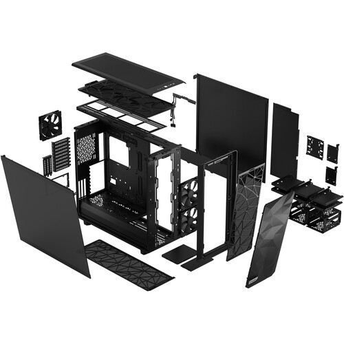 Fractal Design Meshify 2 XL Full-Tower Case (Black, Dark Tint Tempered Glass)