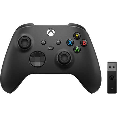 Microsoft Xbox Wireless Controller + Wireless Adapter Bundle for Windows 10