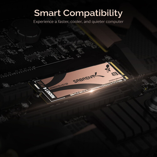 Sabrent 4TB Rocket NVMe PCIe 4.0 M.2 2280 Internal SSD