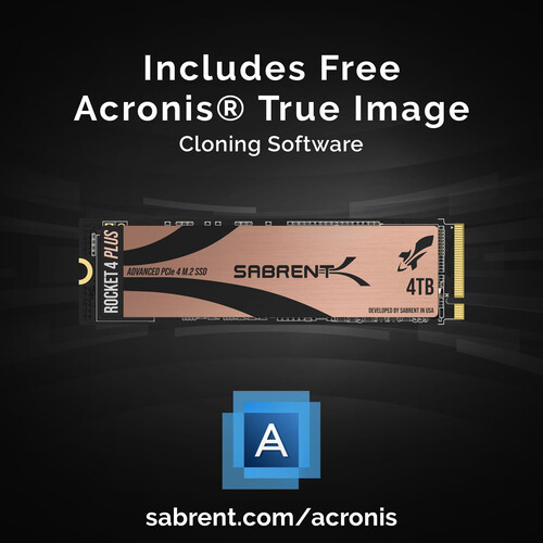 Sabrent 4TB Rocket NVMe PCIe 4.0 M.2 2280 Internal SSD