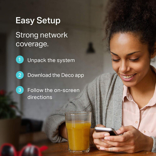 TP-Link Deco M3 AC1200 Whole Home Mesh Wi-Fi System (3-Pack)