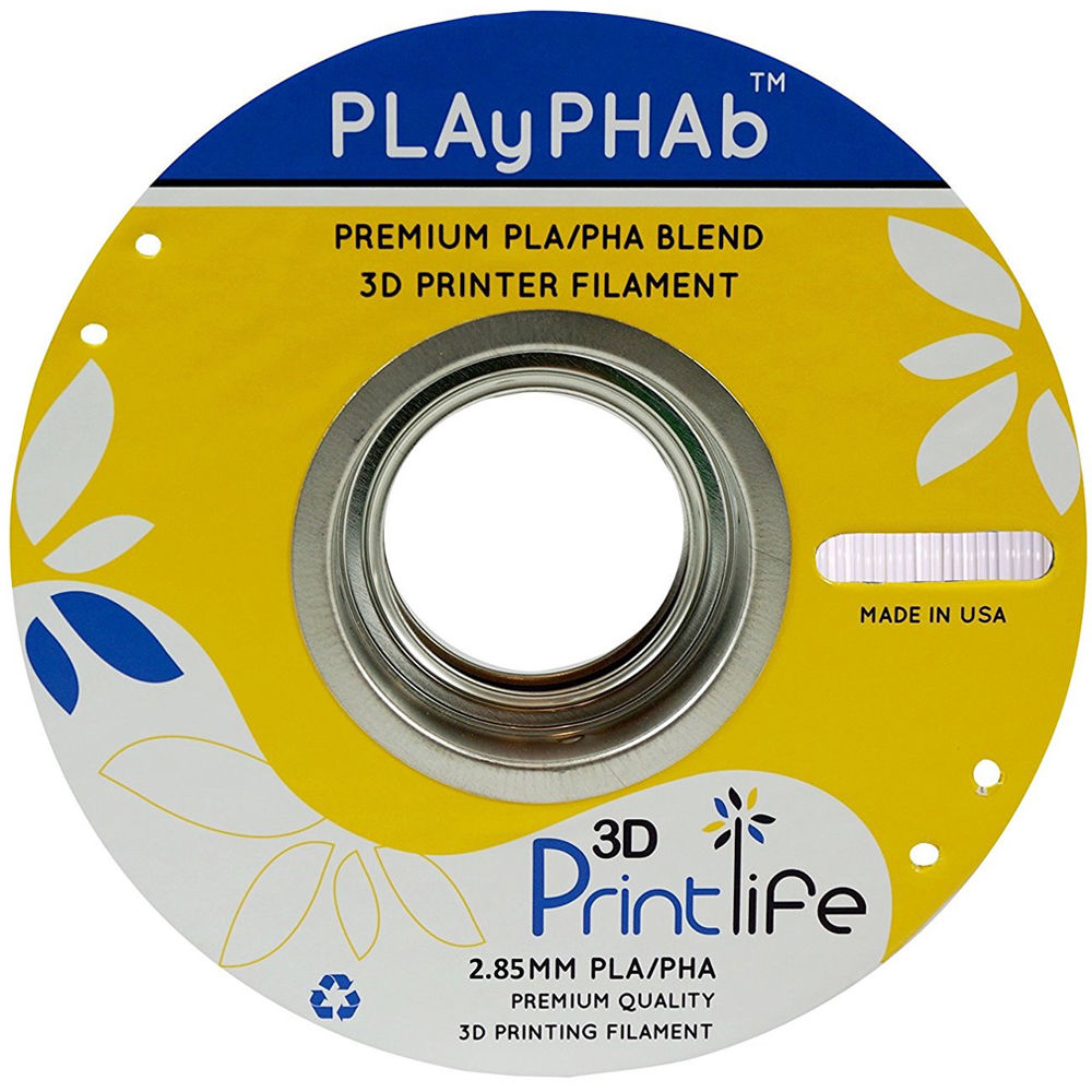 3D Printlife PLAyPHAb 2.85mm PLA/PHA Filament (White)
