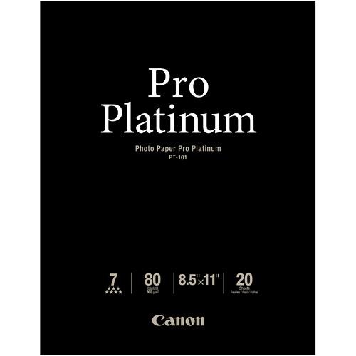 Canon Pro Platinum Photo Paper 8.5 x 11" (20 Sheets)