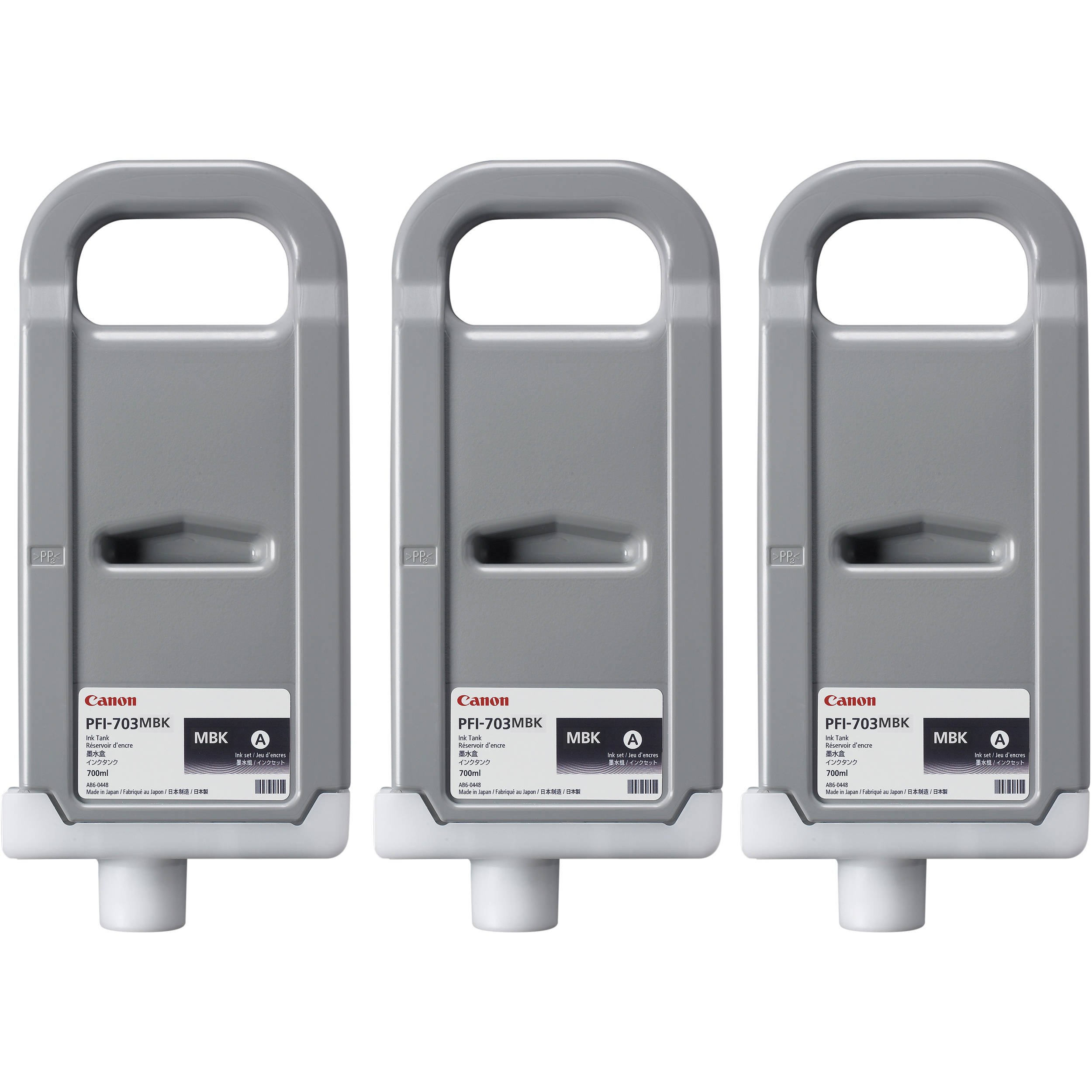 Canon PFI-703 700 ml Matte Black Ink Tank (3 Pack)