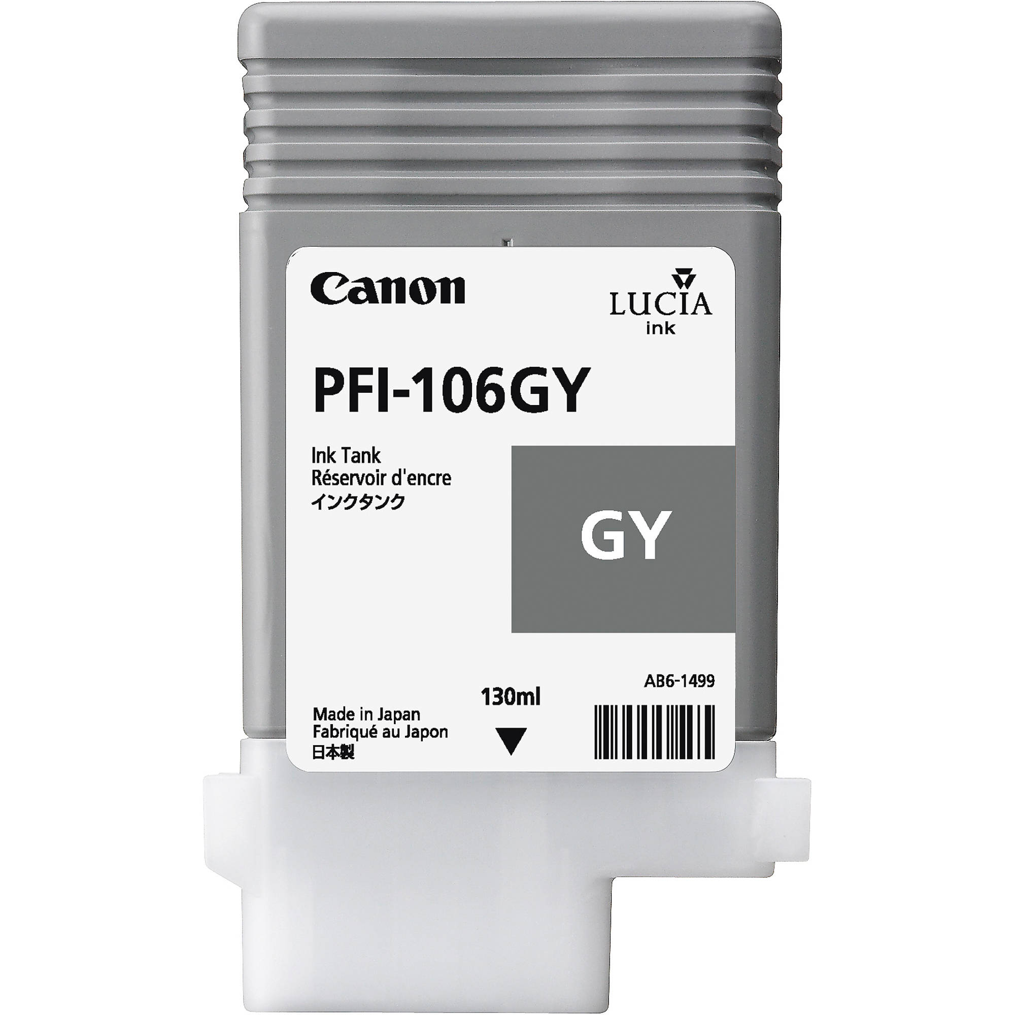 Canon PFI-106GY Gray Ink Cartridge (130mL)