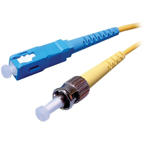 Comprehensive 16.40' (5 m) ST to ST Single-Mode 0.009' (3mm) Duplex LSZH Cable