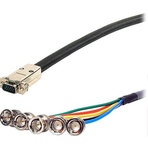 Comprehensive 3' (0.9 m) UHR HD15 Plug to 5BNC VGA Cable