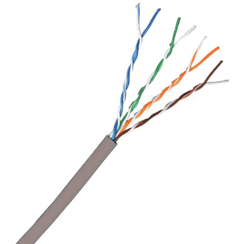 Comprehensive Cat 6 Plenum UTP Solid Bulk 1000' Cable (Gray)