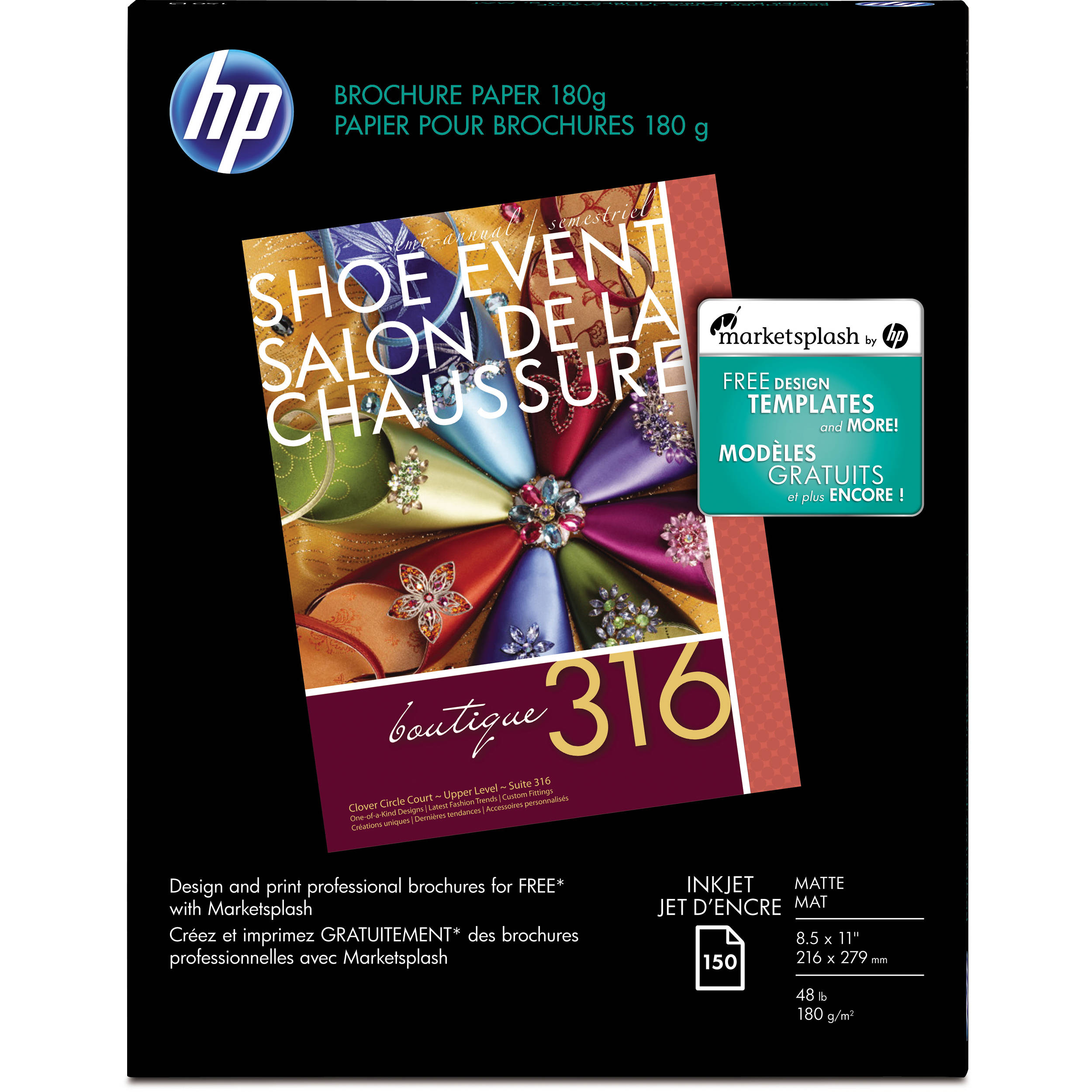 HP Professional Inkjet Matte FSC Paper (8.5 x 11", 150 Sheets)