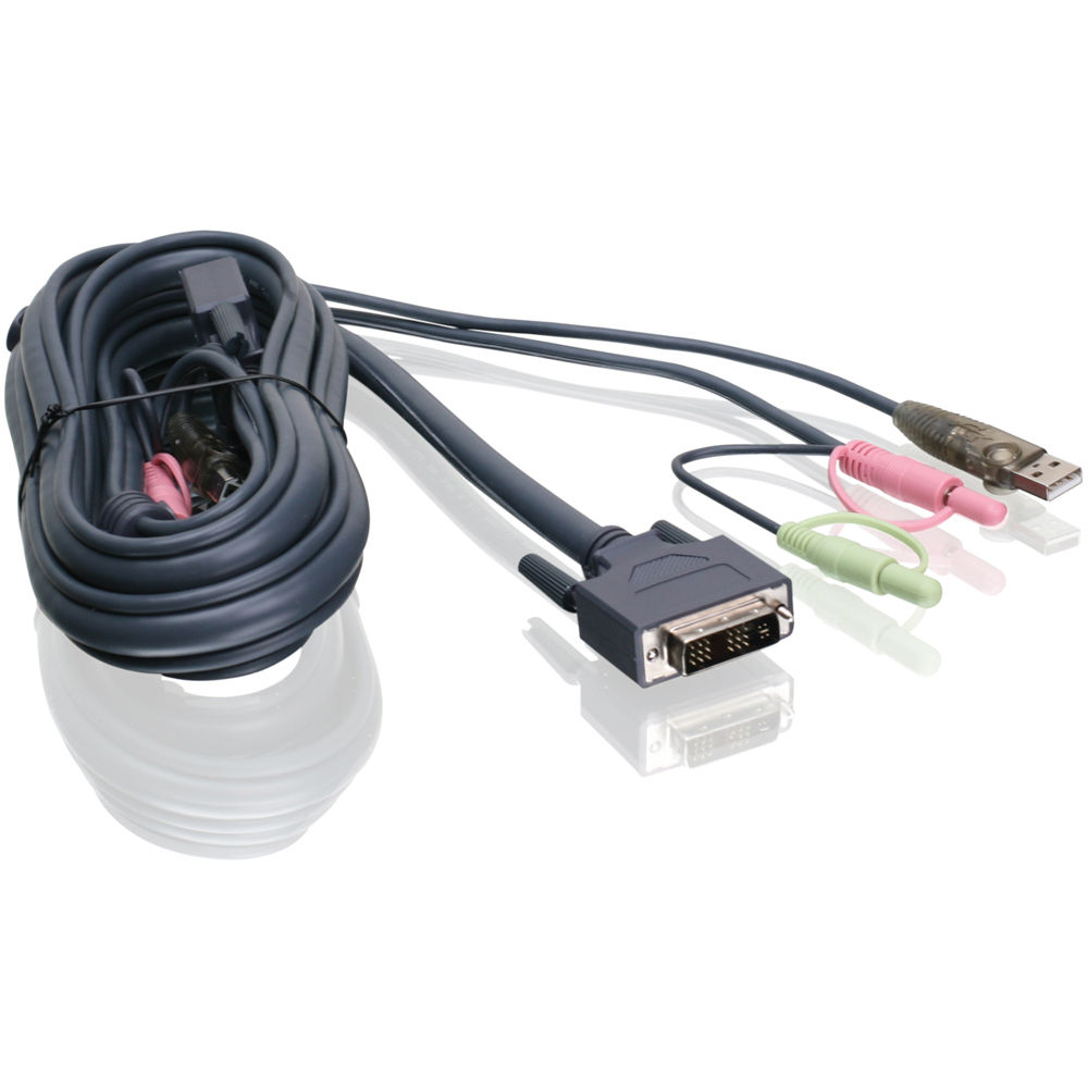 IOGEAR 6' (1.8 m) DVI-D Single Link USB KVM Cable