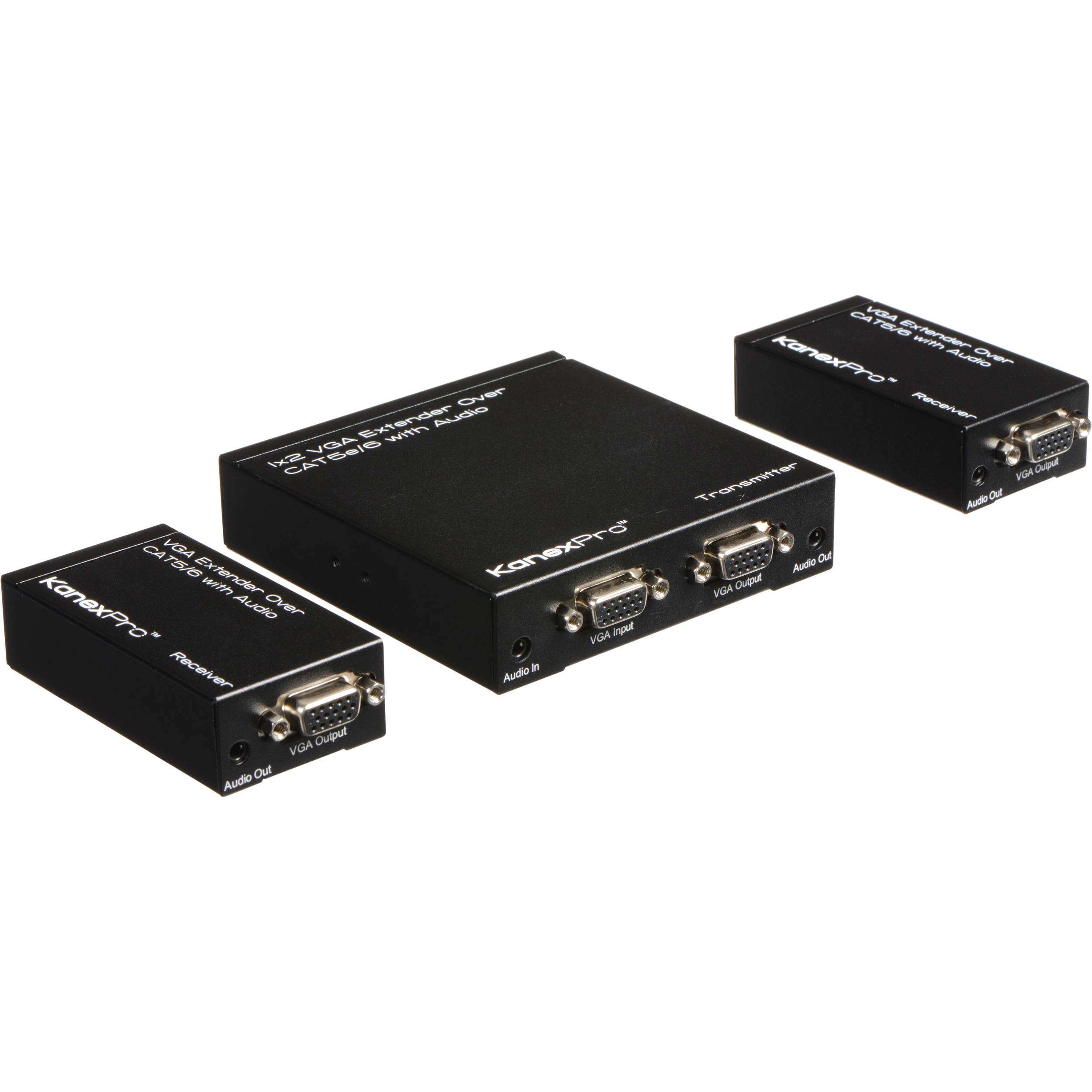 KanexPro VGA Extender over CAT5/6 with Audio (1 x 2)