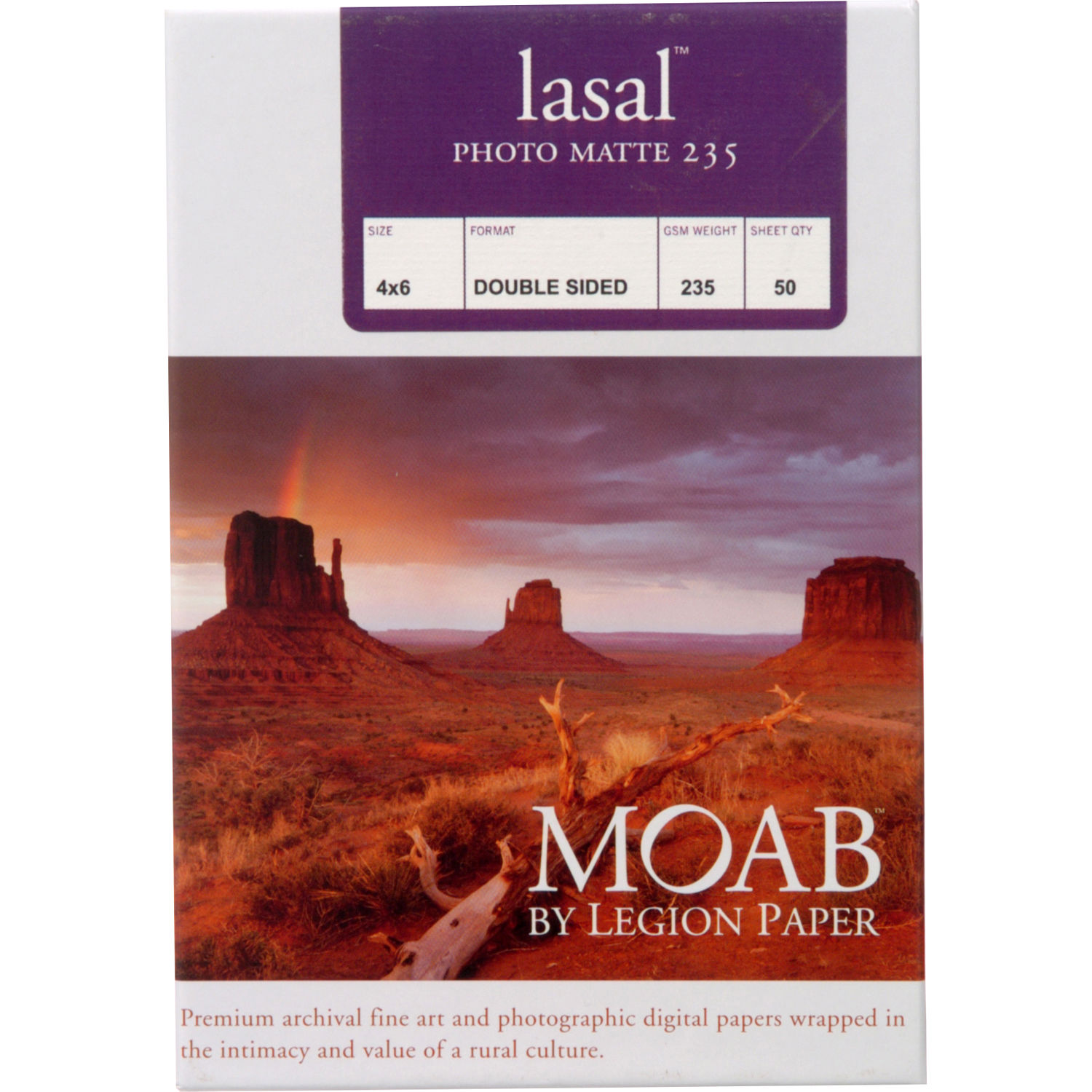 Moab Lasal Photo Matte 235 (4 x 6", 50 Sheets)