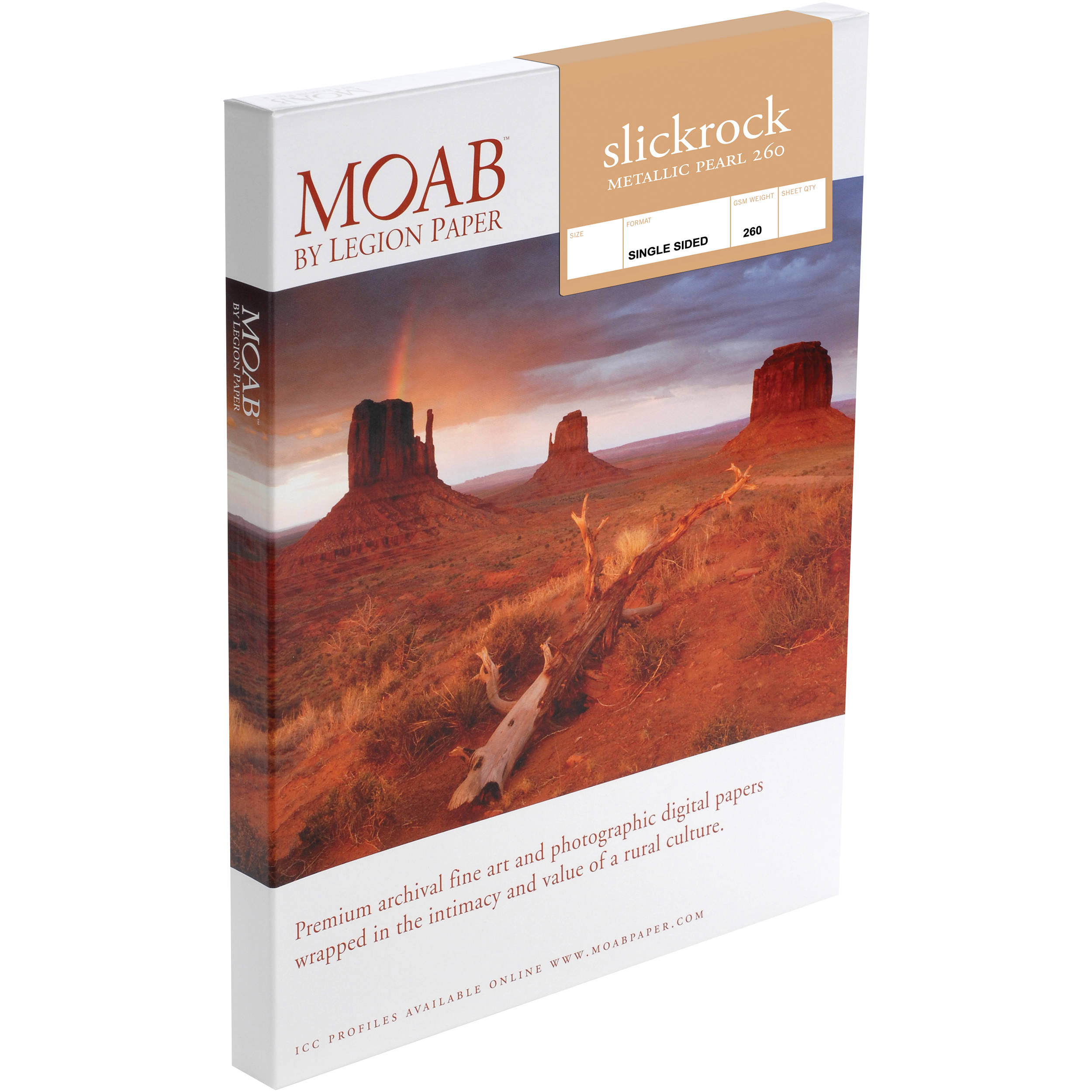 Moab Slickrock Metallic Pearl 260 (8.27x 11.69", 25 Sheets)