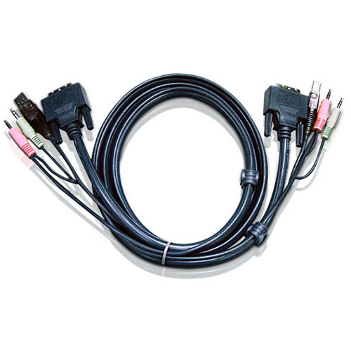 ATEN 2L-7D05U USB DVI-D Single Link KVM Cable (16')