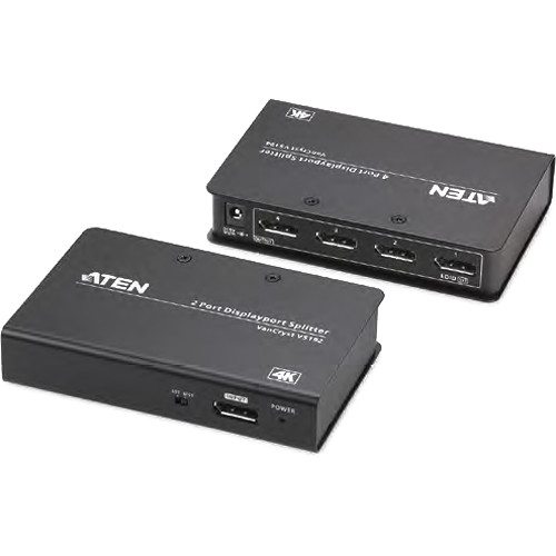 ATEN 4-Port 4K DisplayPort Splitter with MST Extend and SST Split Modes Support