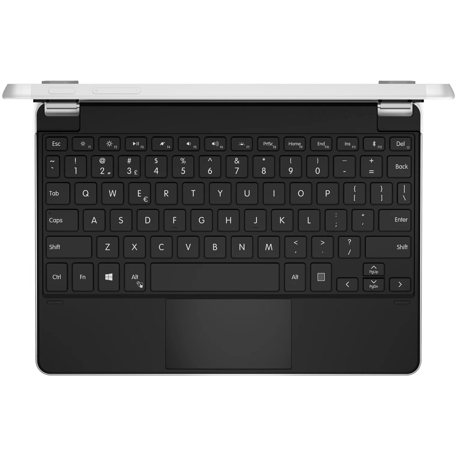 Brydge 10.5 Go+ Wireless Backlit Keyboard with Trackpad for Surface Go & Go 2 (Silver)