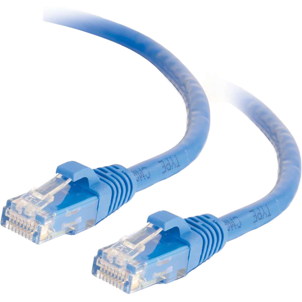 C2G RJ45 Male to RJ45 Male Cat 6 Snagless Patch Cable (8', Blue)