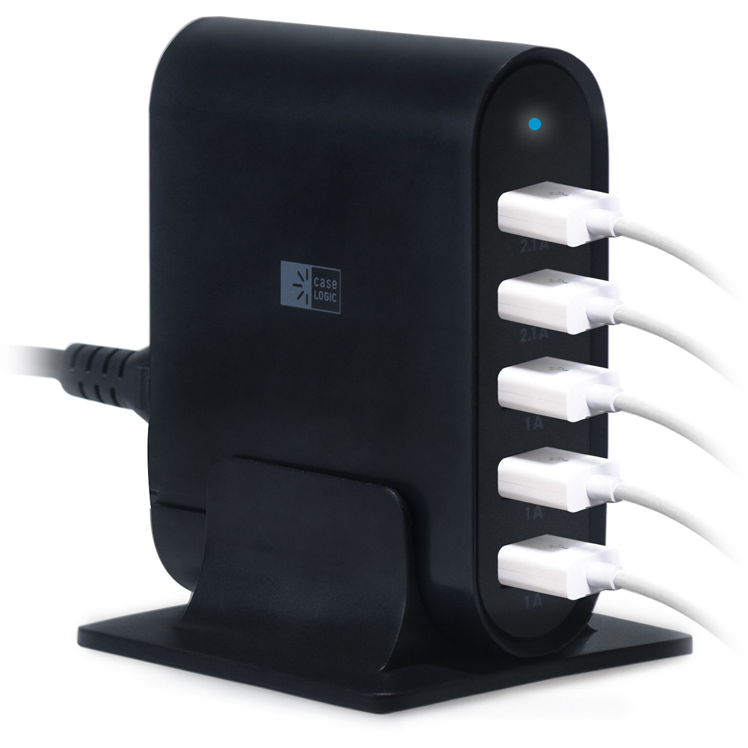 Case Logic 7.1A Five-Port USB Charging Station (Black)