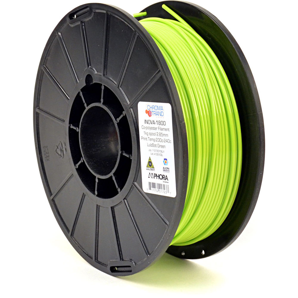 Chroma Strand Labs 3mm INOVA-1800 Filament (1 kg, LulzBot Green)