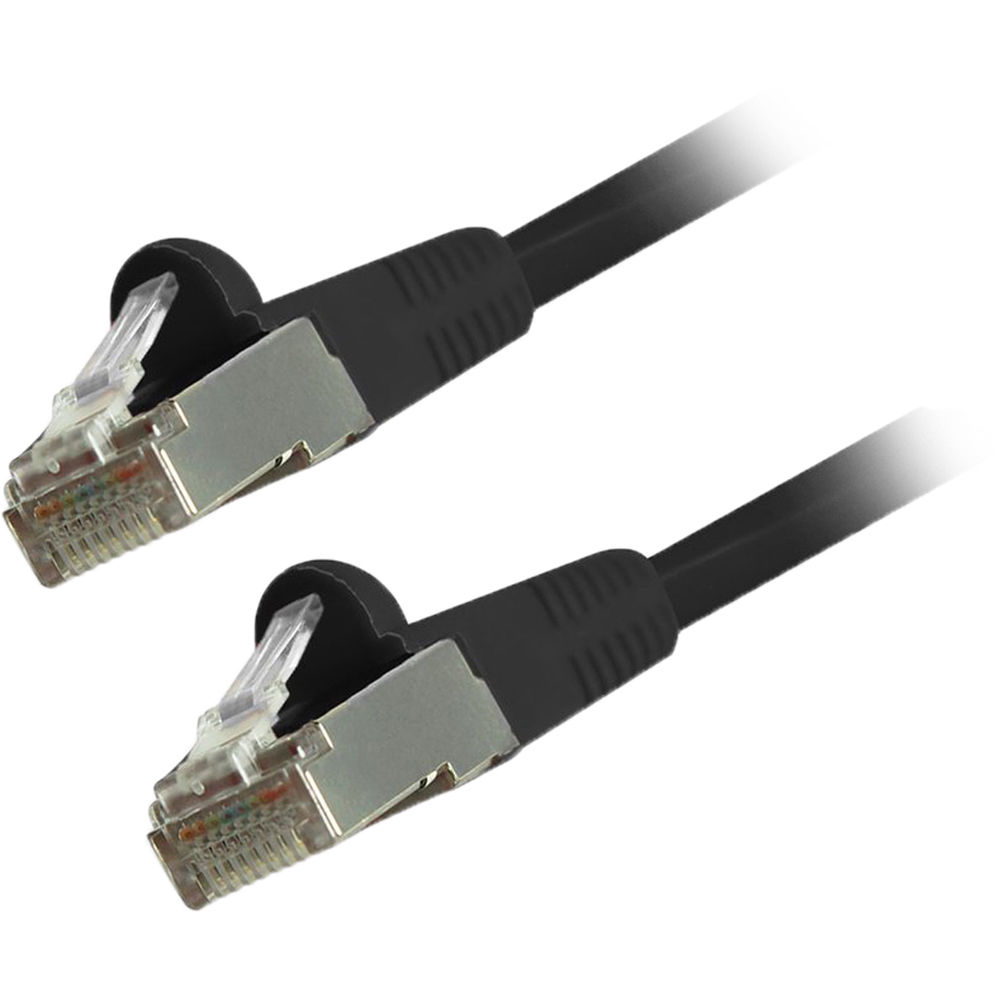 Comprehensive Cat 6 Snagless Shielded Ethernet Cable (25', Black)
