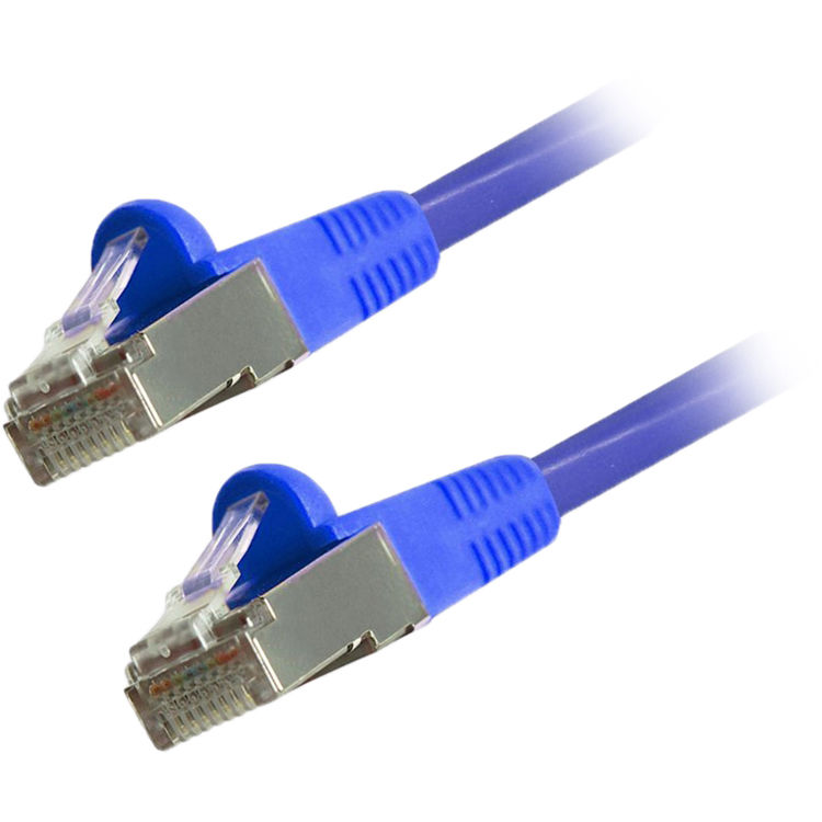 Comprehensive Cat 6 Snagless Shielded Ethernet Cable (25', Blue)