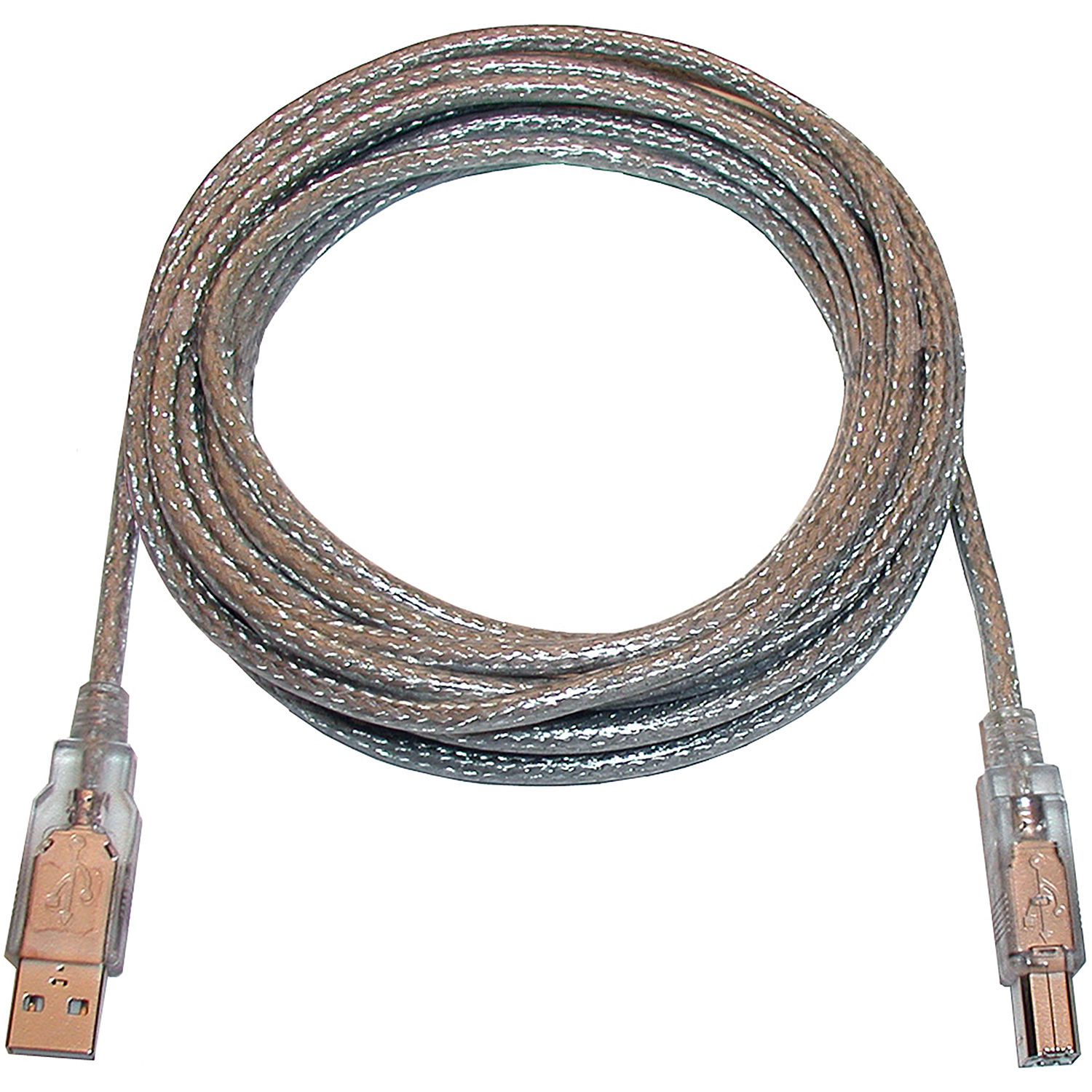 CyberPower USB 2.0 Type-B Male to USB Type-A Male Cable (Silver, 16.4')