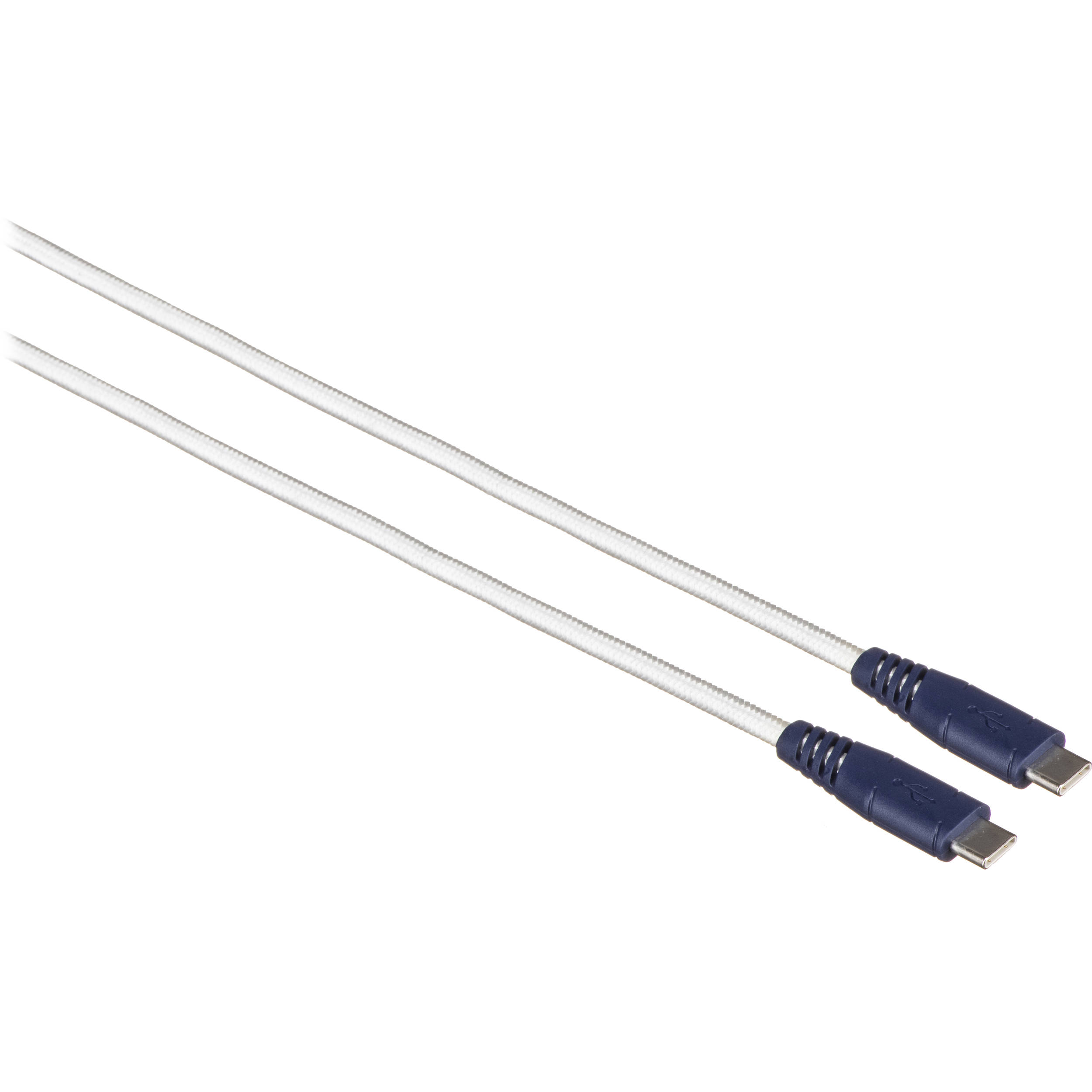 Elixage USB 2.0 Type-C Charge & Sync Cable (6', White)