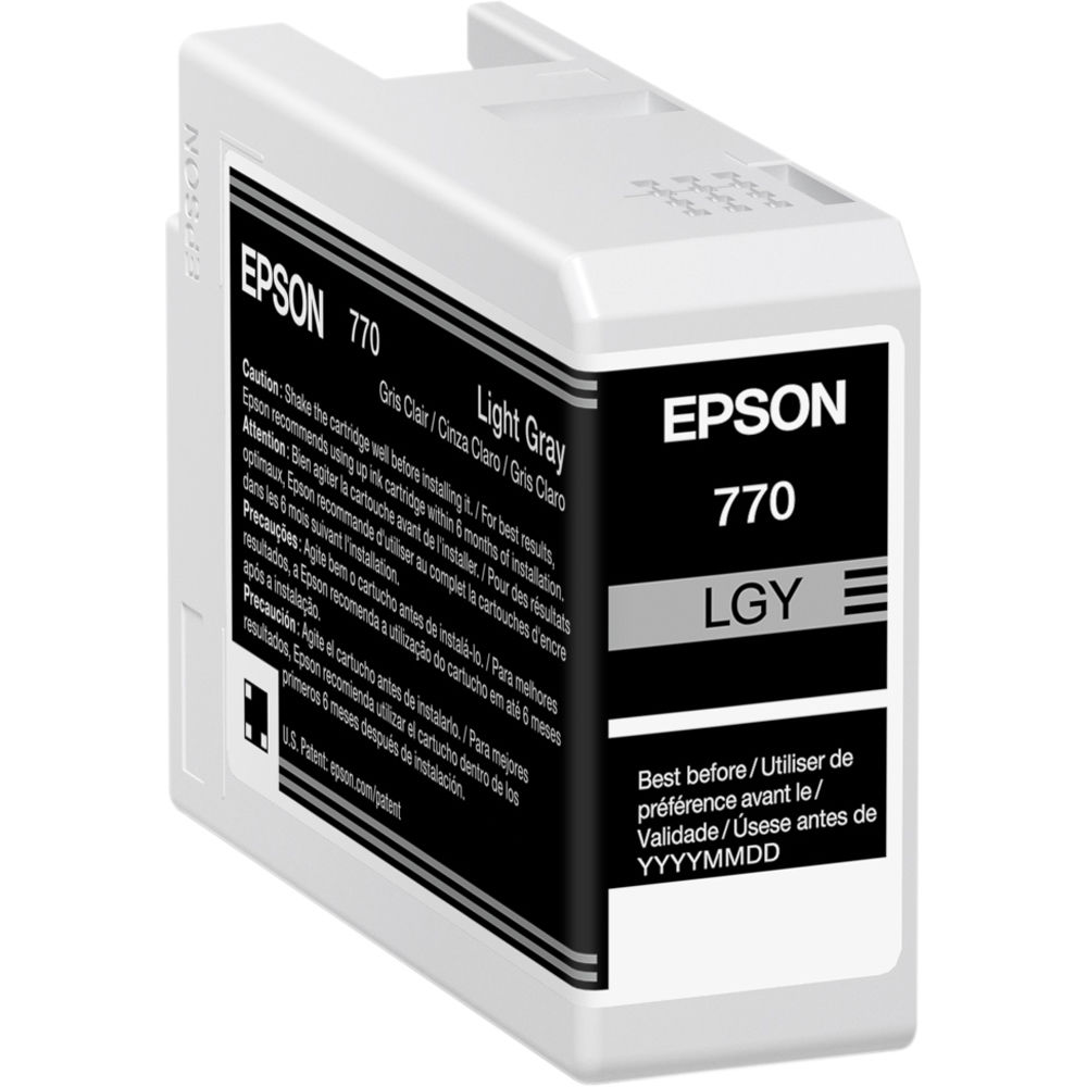 Epson 770 UltraChrome PRO10 Light Gray Ink Cartridge (25mL)
