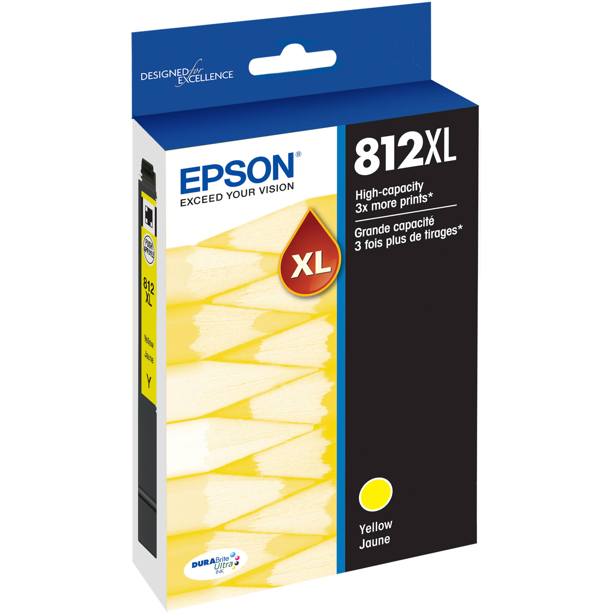 Epson T812 Yellow High Capacity Ink Cartridge with Sensormatic