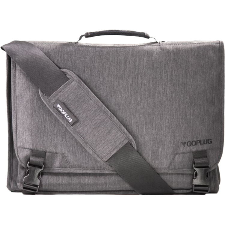 GoPlug Computer Messenger Bag (Heathered Gray)