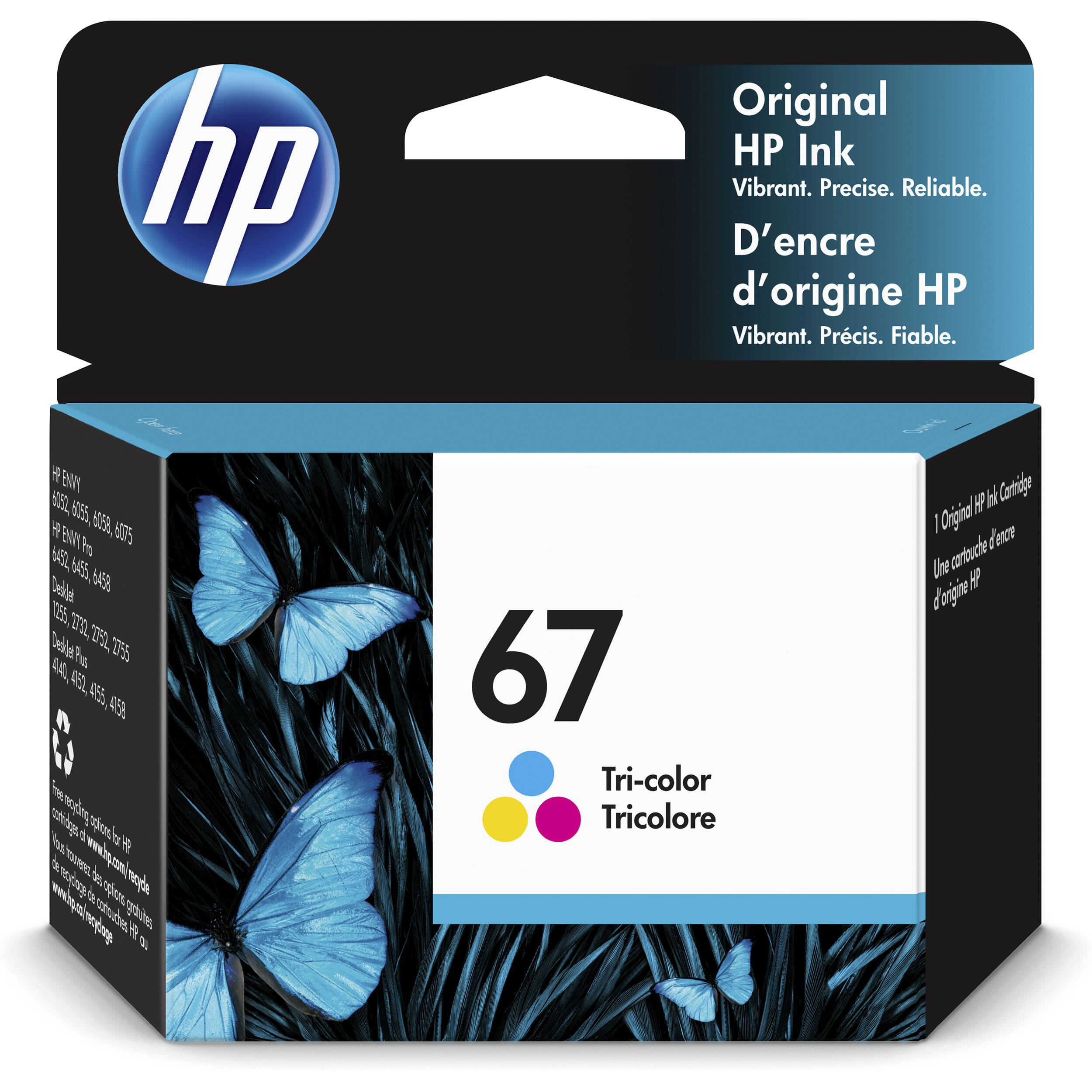HP 67 Tri-Color Ink Cartridge for Select ENVY Printers