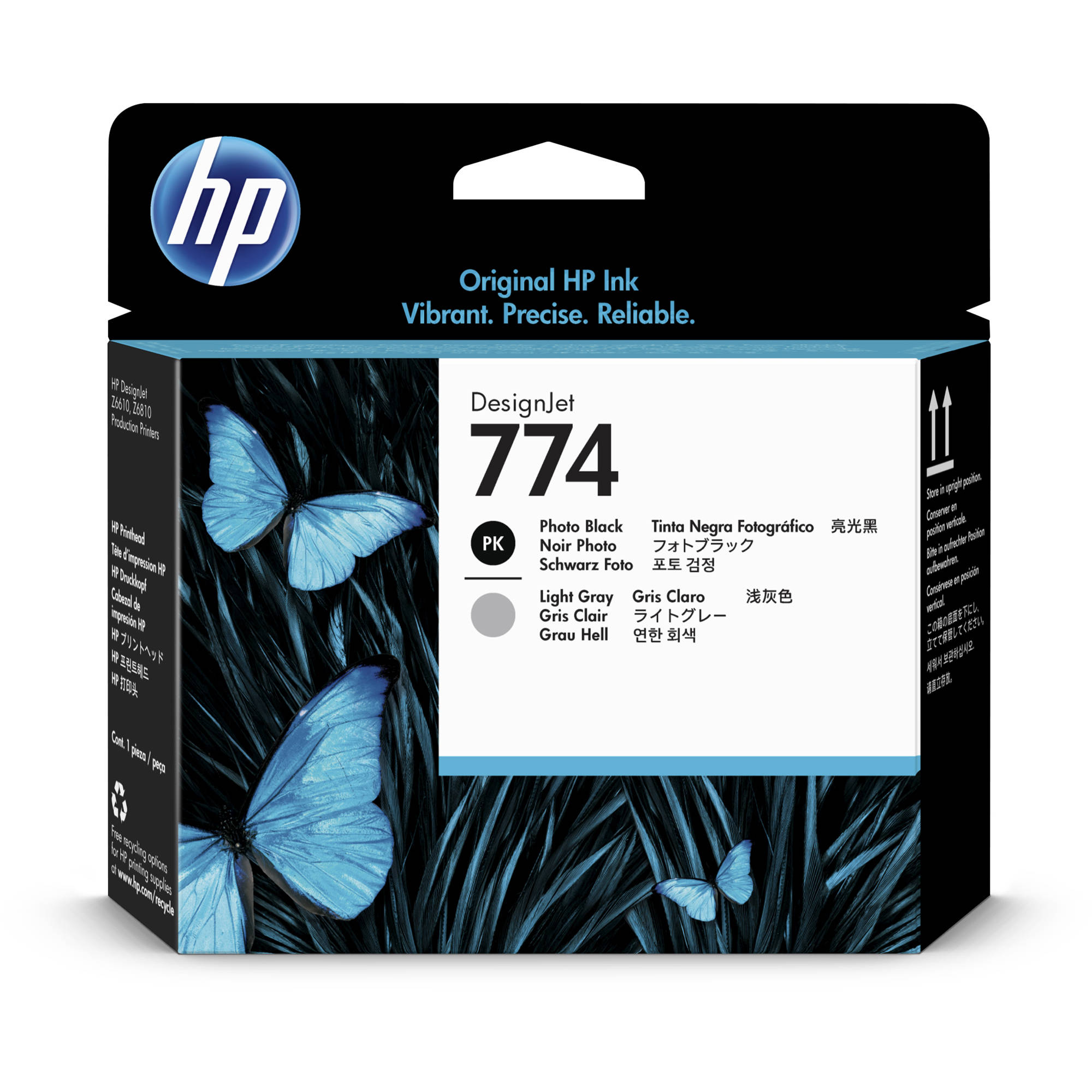 HP 774 Photo Black & Light Gray DesignJet Printhead