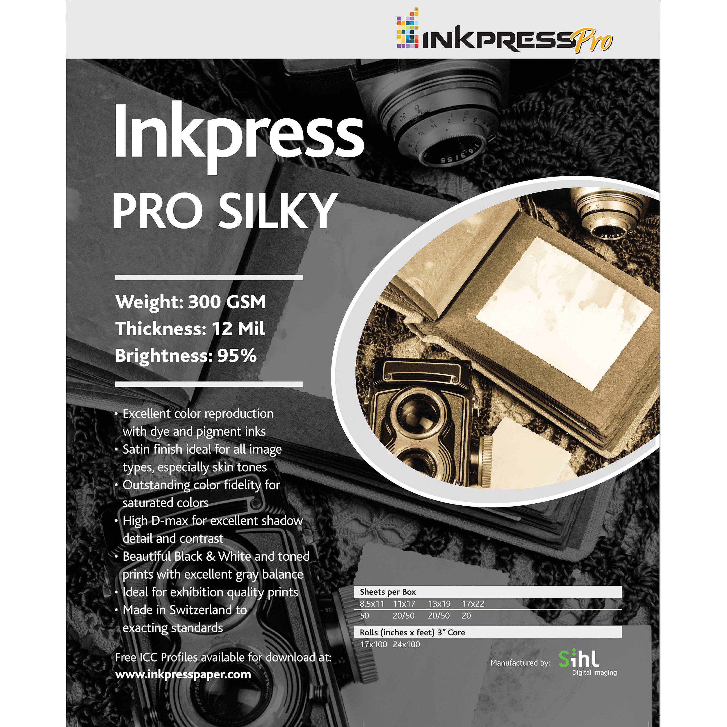 Inkpress Media Pro Silky Paper (5 x 7", 100 Sheets)