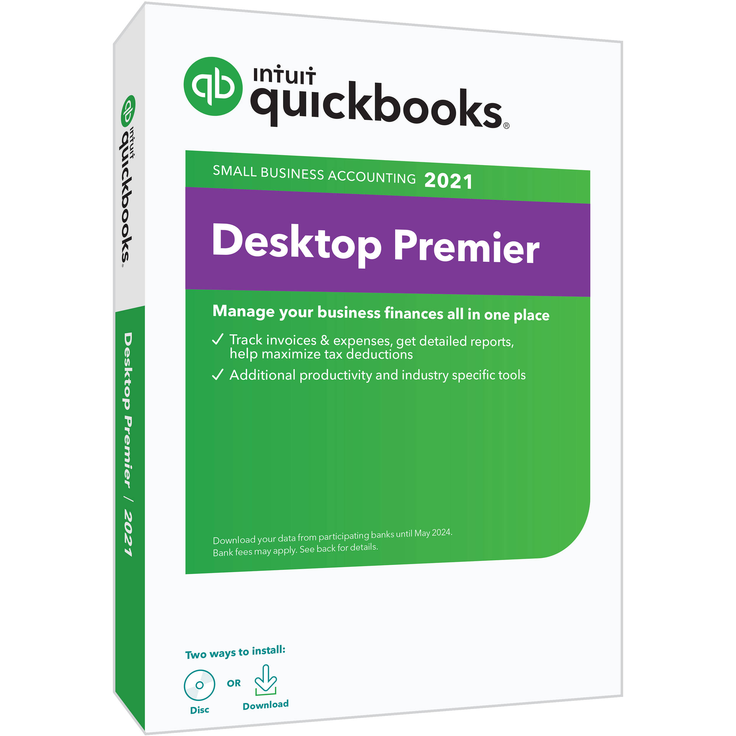 Intuit Quickbooks Desktop Premier 2021 (Disc)