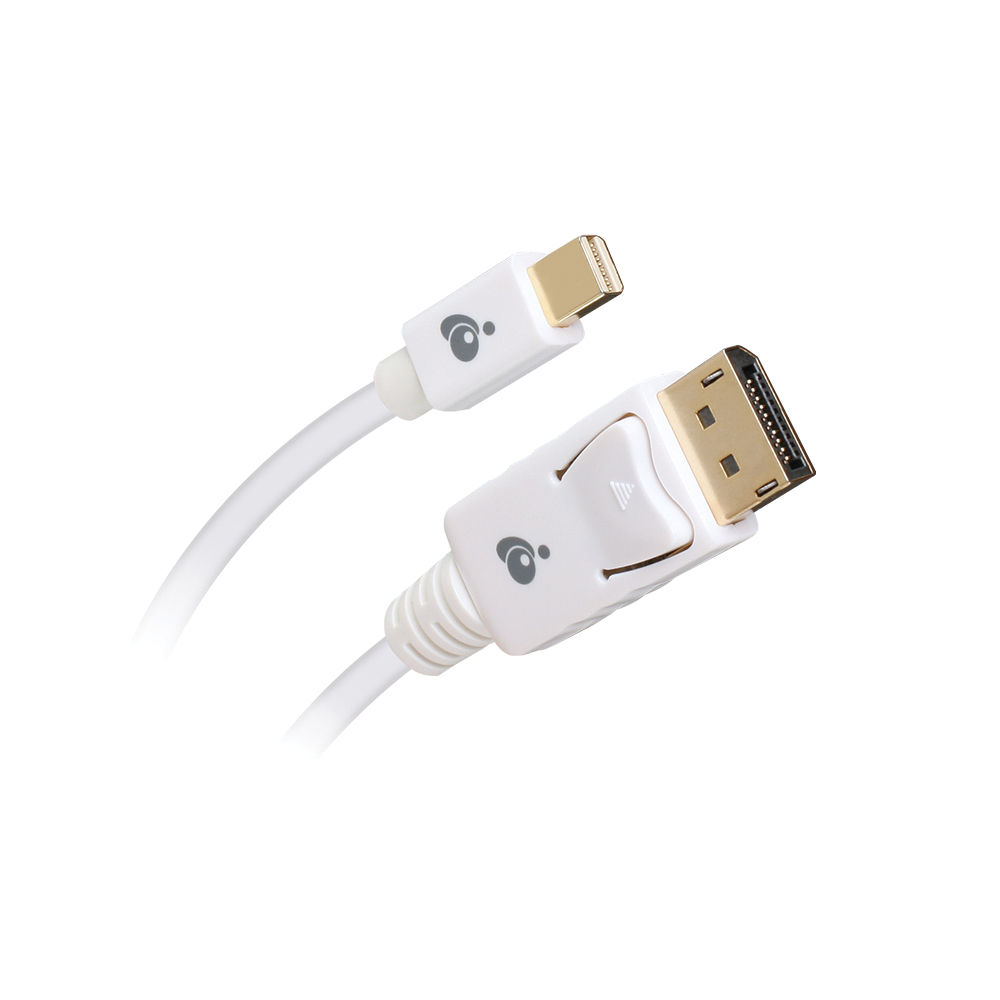 IOGEAR Mini DisplayPort to DisplayPort 1.2 Cable (White, 6')