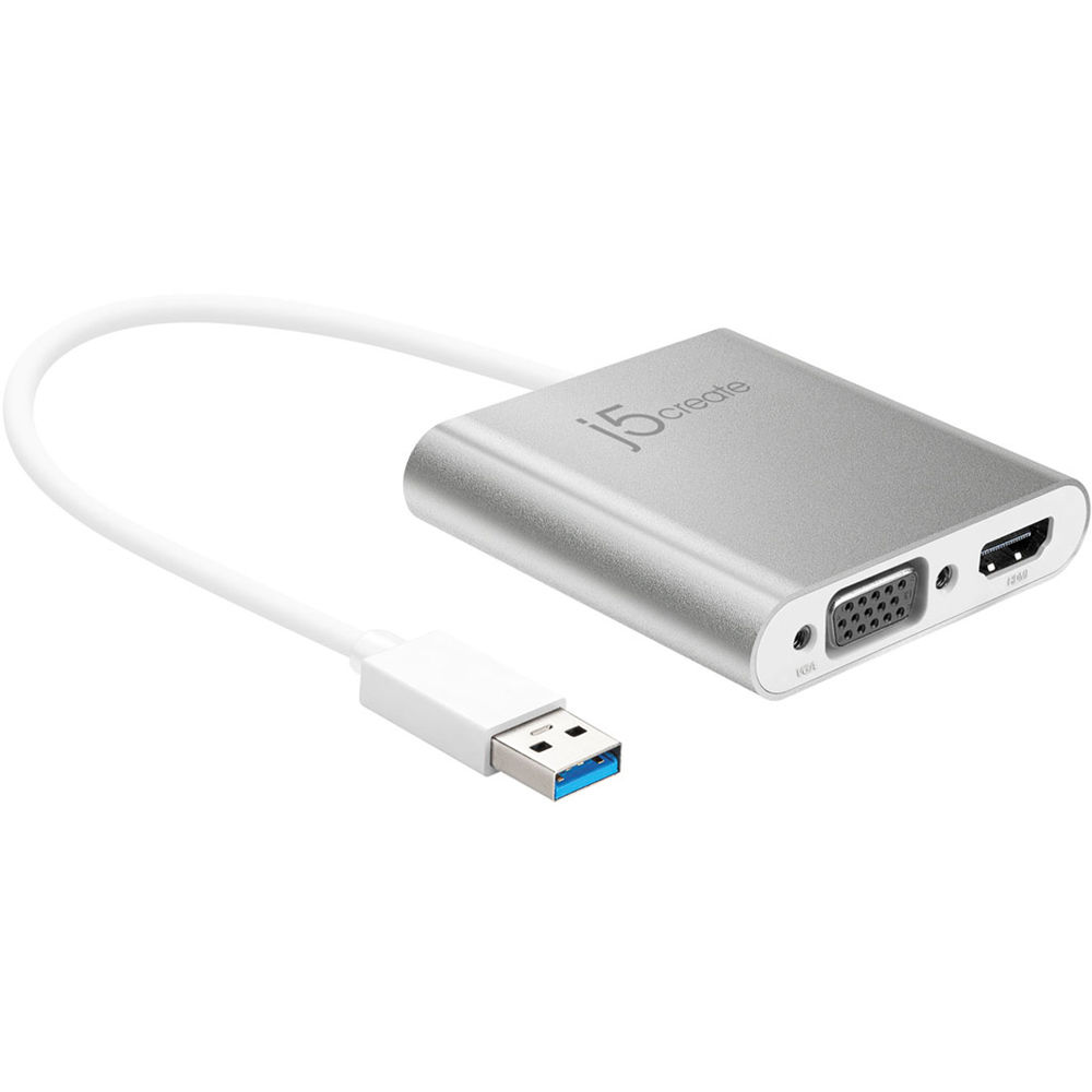 j5create USB 3.1 Gen 1 to HDMI/VGA Multi-Monitor Adapter