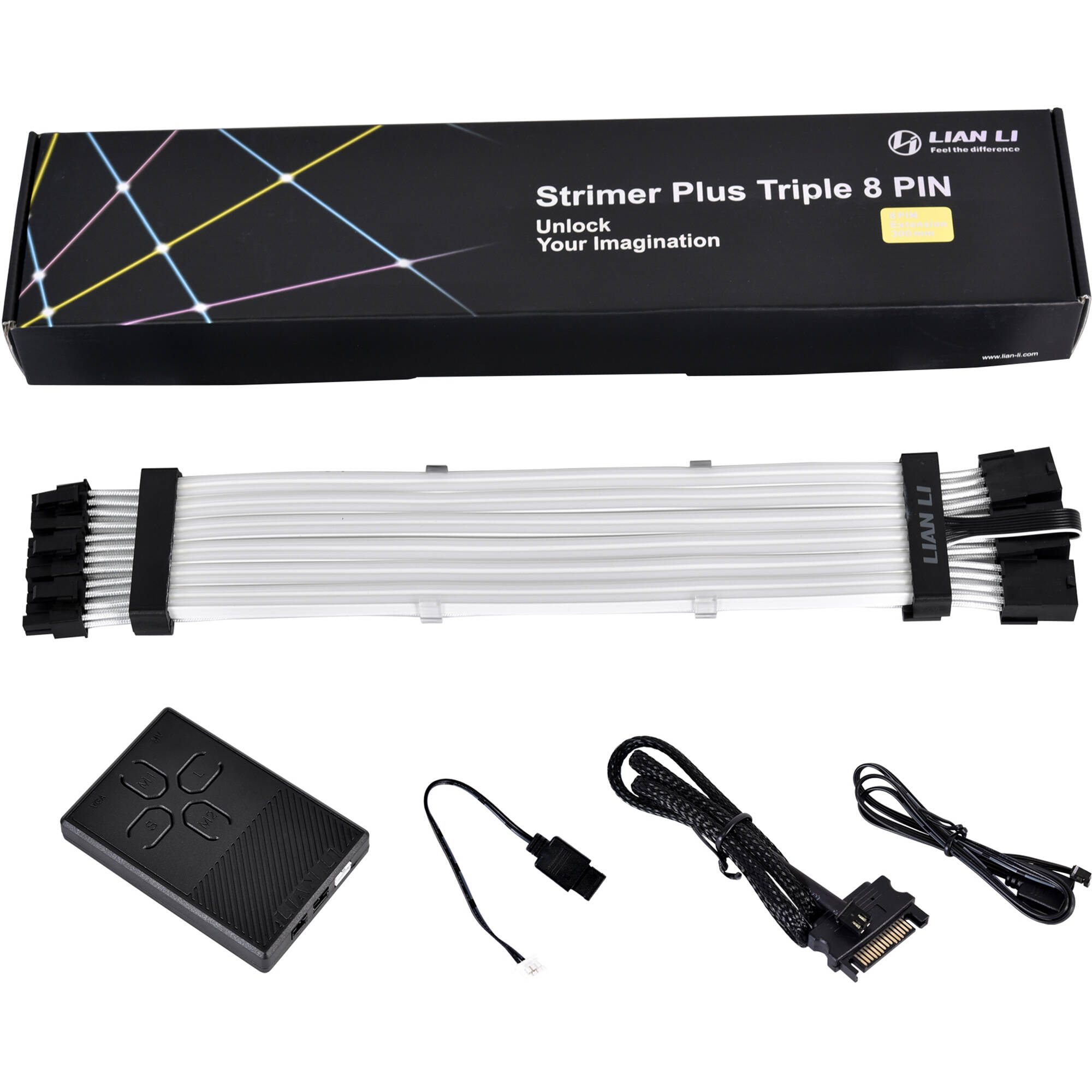 Lian Li Strimer Plus Triple 8-Pin ARGB RTX 30 Series GPU Extension Cable