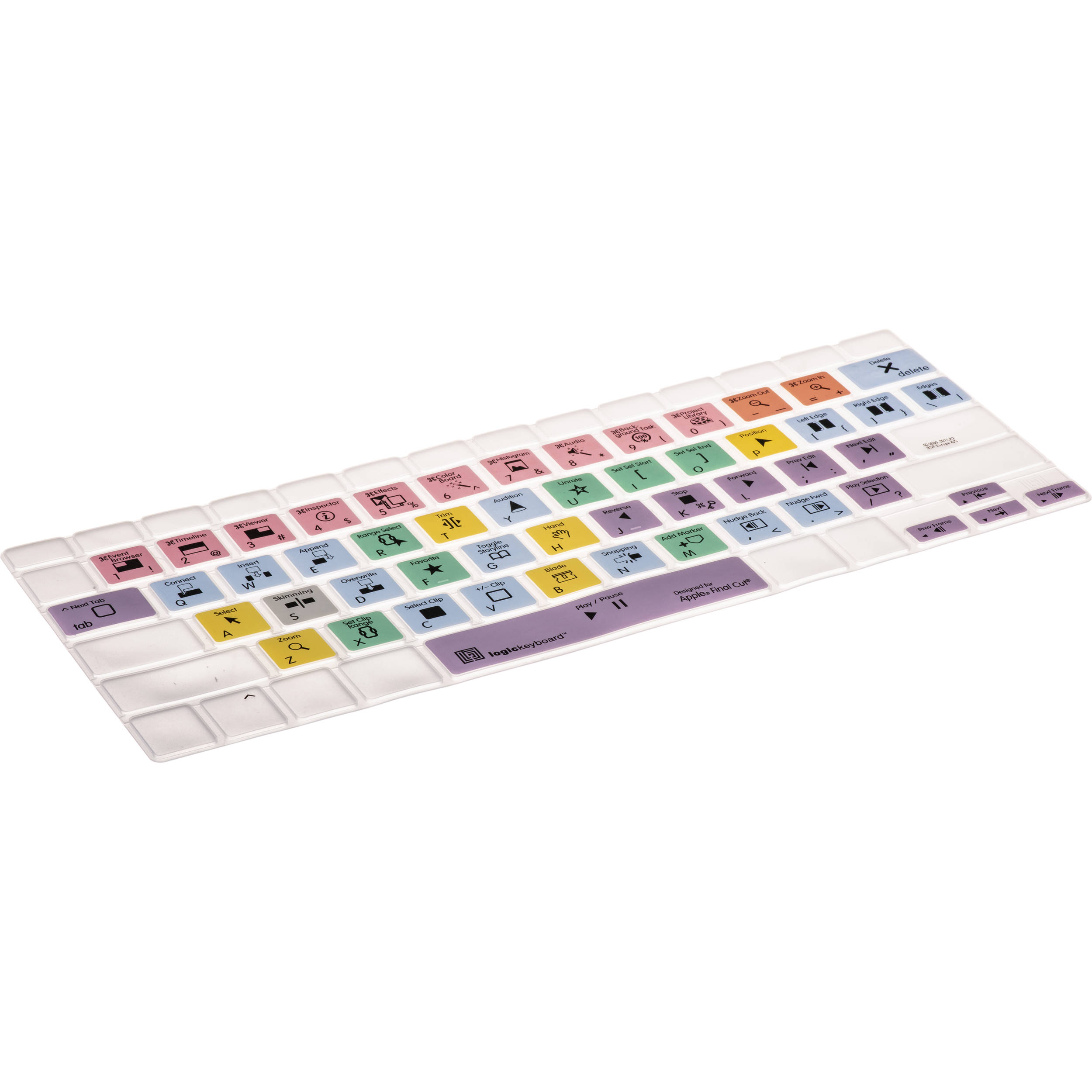 LogicKeyboard LogicSkin Apple Final Cut Pro X Keyboard Cover for Apple Magic Keyboards