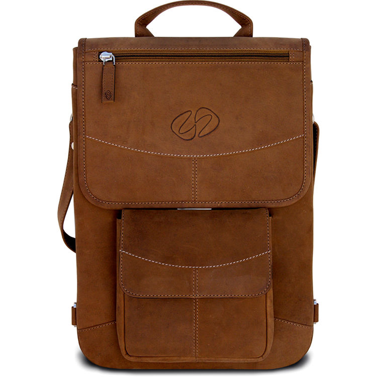 MacCase Premium Leather Flight Jacket with Backpack Straps for MacBook Pro 15" (Vintage)