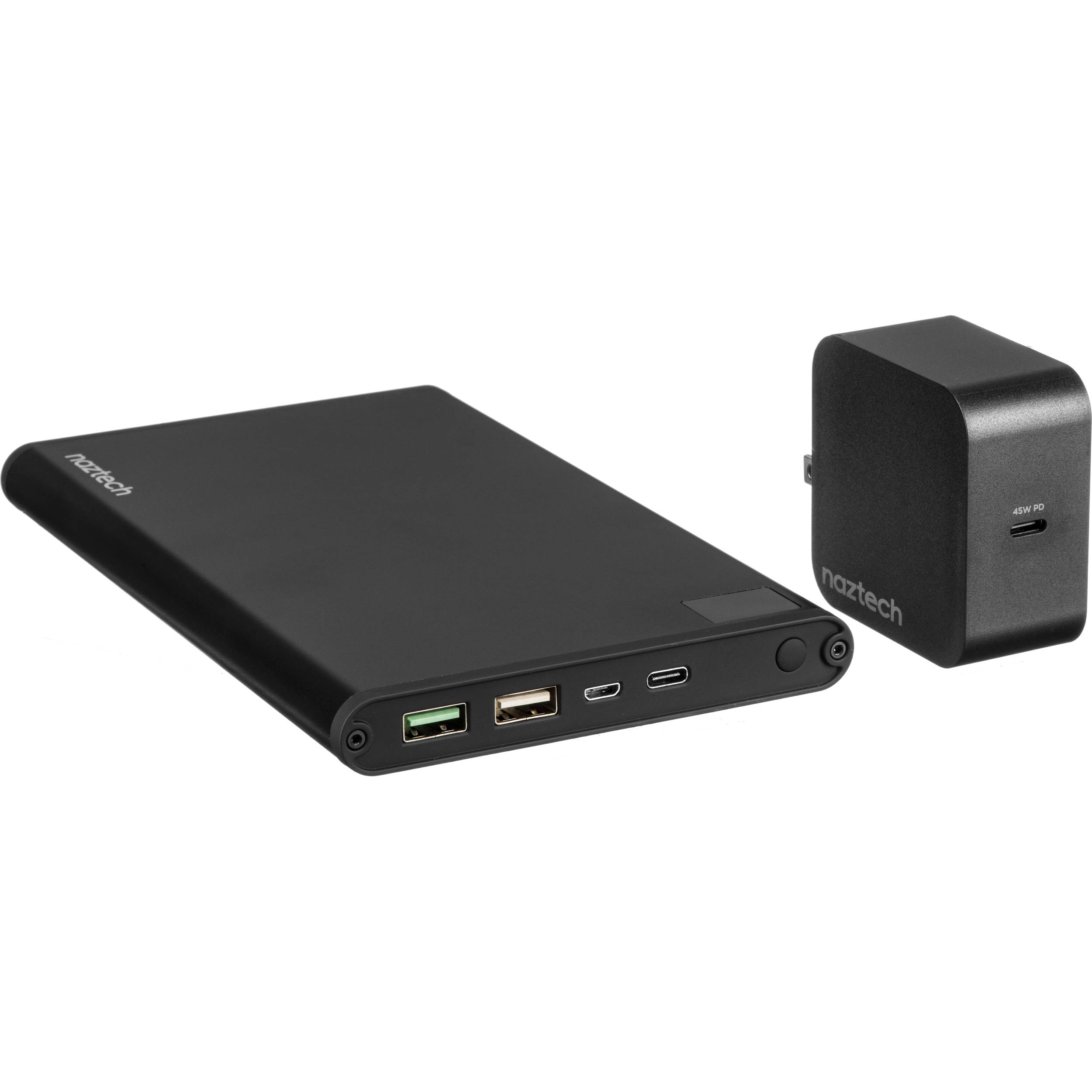 Naztech 20000mAh 75W USB Type-C PD Laptop Power Bank (Black)