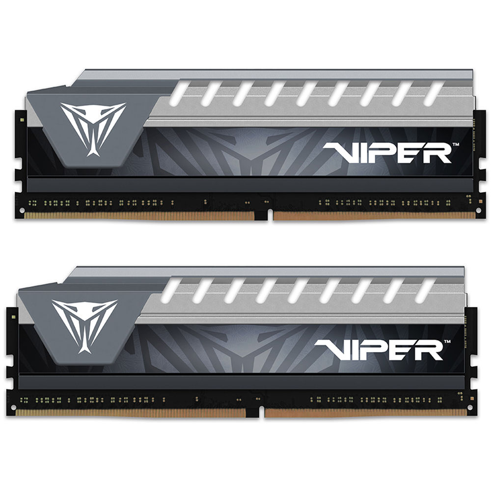 Patriot 32GB Viper Elite DDR4 2666 MHz UDIMM Memory Kit (2 x 16GB,&nbsp;Gray)
