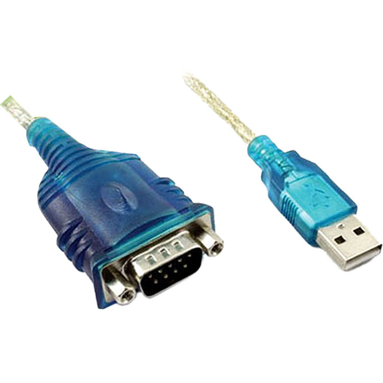 Prudent Way USB 2.0 Type-A Male to RS-232 Female Cable Adapter (1')