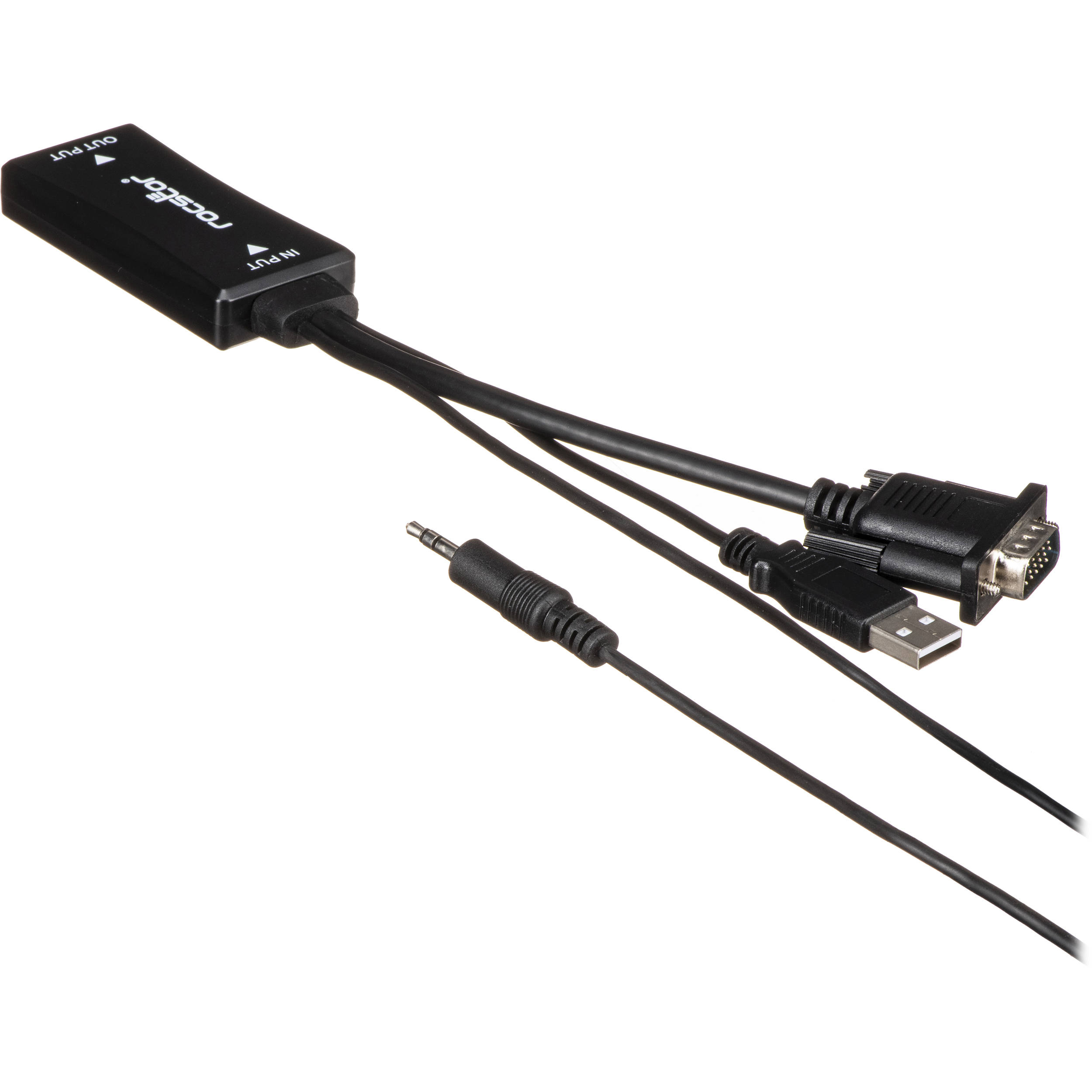 Rocstor VGA & 1/8" Audio to HDMI Adapter Cable