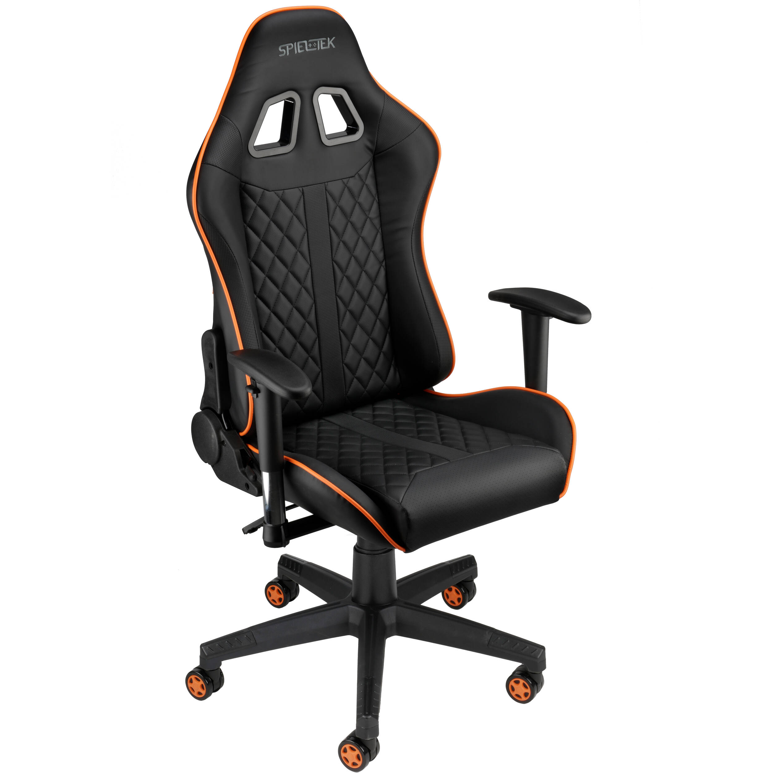 Spieltek 100 Series Gaming Chair (Black & Orange)