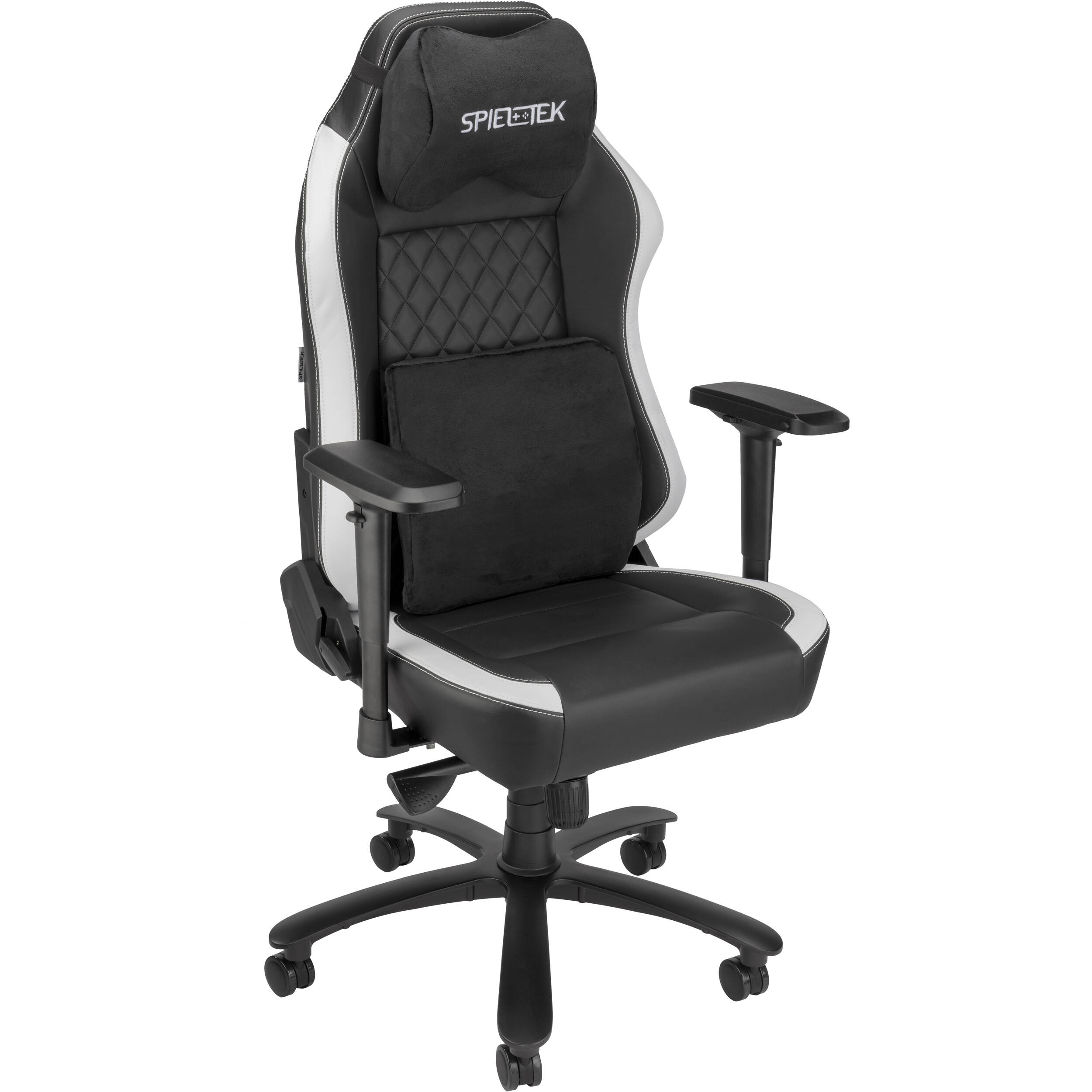 Spieltek 300 Series Gaming Chair (Black/White)